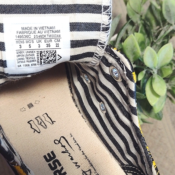 Limited Edition Converse X Andy Warhol Leather Banana Print Low Ox Sneakers - Picture 11 of 16